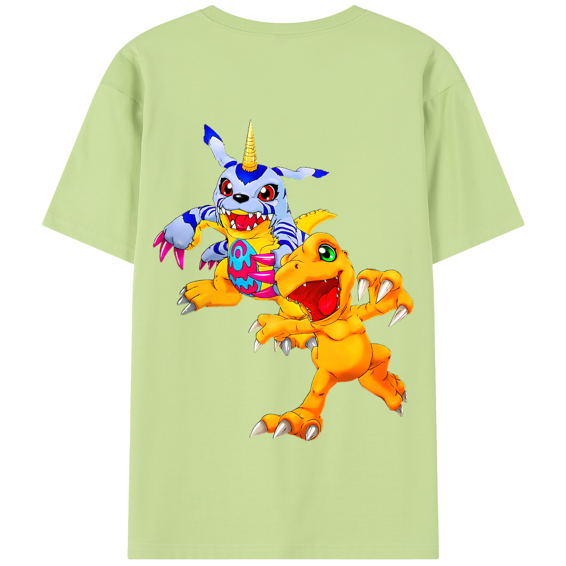 （画像用） Digimon デジタルモンスター/デジモン 綿100％半袖Tシャツ（背面プリント）